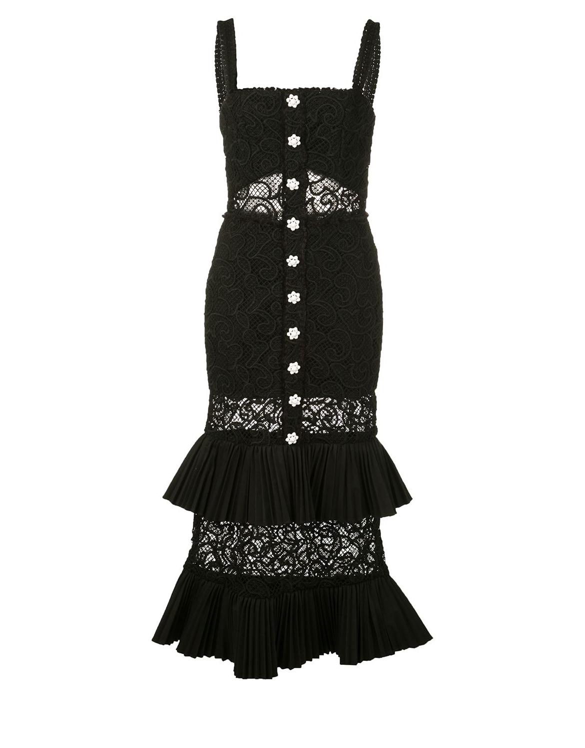 Alexis lyssa tiered ruffle lace dress sale