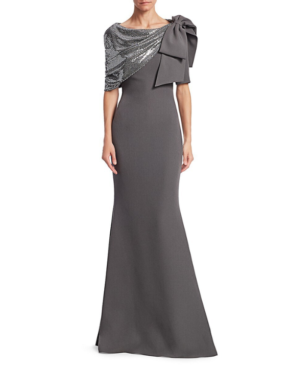strapless open back dress Declan Satin Pleated Dress