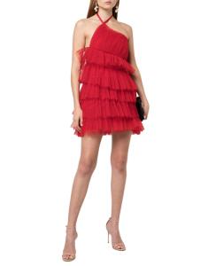 Raina Tulle Mini Red