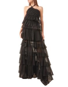 Justinia Tulle Maxi Black