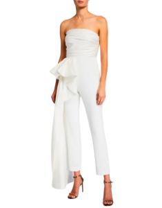 Sky Taffeta Jumpsuit White